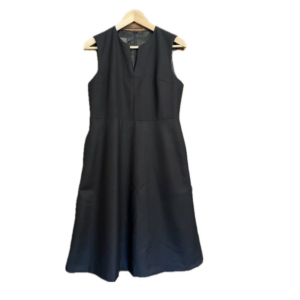 Vintage Pendleton Virgin Wool Black Dress, 4 Petite